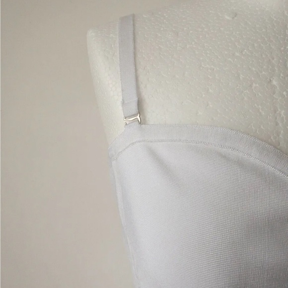 Wow Couture White Cropped Peplum Bandage Corset Top Sizes S, L - Picture 2 of 5